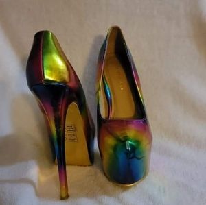 Rainbow platform stilleto